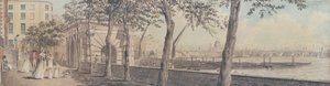 View of Blackfriars Bridge, from York Terrace, 1786  by English School